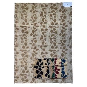 Travers "Lancelot" velour textured upholstery fabric vintage swatch 25 x 35